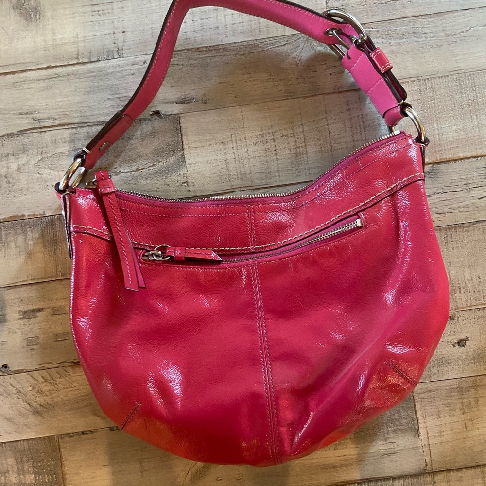 Authentic Coach Purse pink patent leather vintage